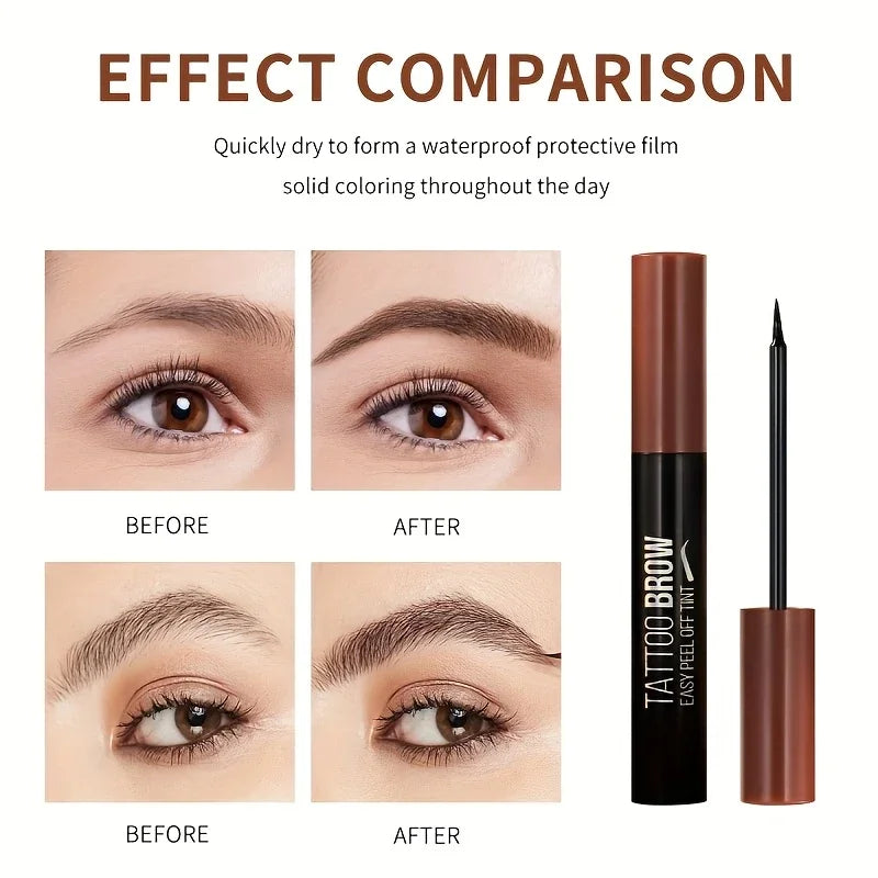Tear-Away Eyebrow Tint Cream Long-Lasting Waterproof Flawless Application