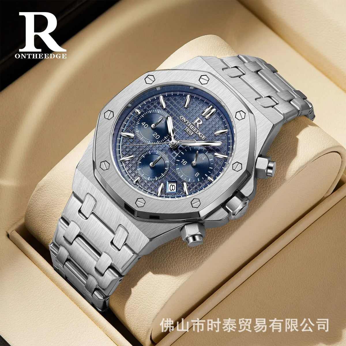 Men's Waterproof Luminous Quartz Watch - Multi-Functional Sports Wristwatch