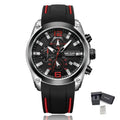 Men's Luxury Quartz Sport Watch with Waterproof Chronograph and Luminous Dial