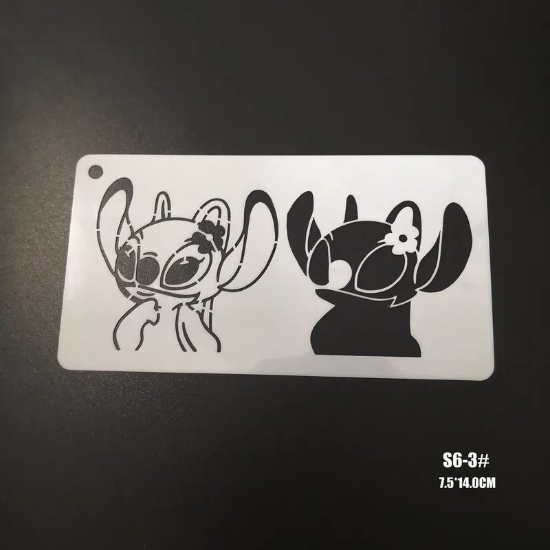 Face Painting Stencils Set for Kids and Adults - Cartoon Makeup Templates, Body & Face Art