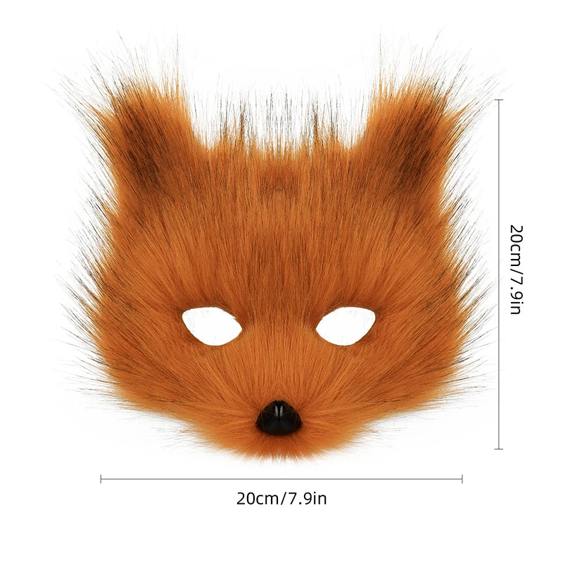 Animal Wolf Fox Halloween Mask for Cosplay and Costume Parties