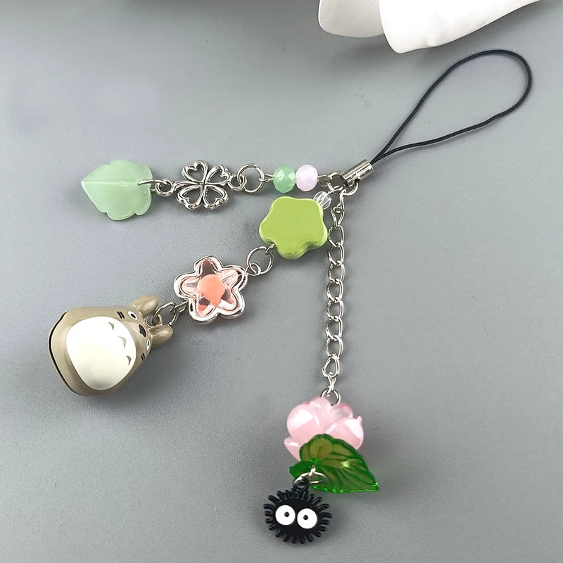 Y2K Handmade Beaded Cat Lanyard Phone Pendant Bag Charm Keychain for Girls