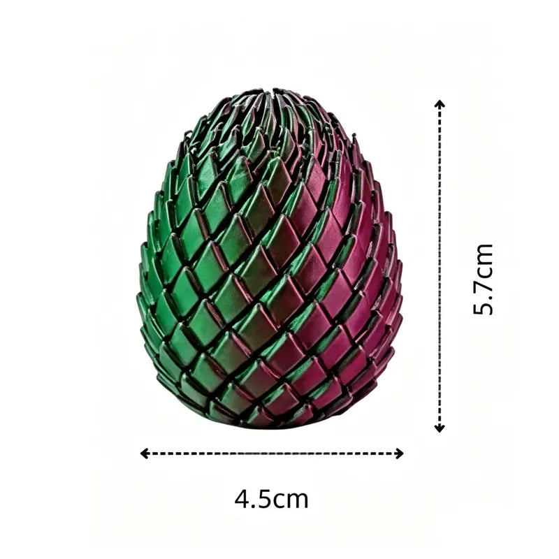 3D Printing Dragon Egg Stress Relief Fidget Toy Desktop Ornament - Deformable Twist Egg