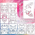 Reusable Face Painting Stencils Kit - Assorted Designs for Kids & Parties