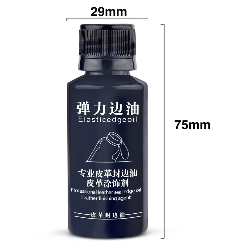 Leather Edge Paint Oil Dye Kit 30ml for Leather Repair & Finishing