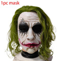 Latex Joker Mask for Cosplay Halloween Party Carnival Full Face Costume Prop