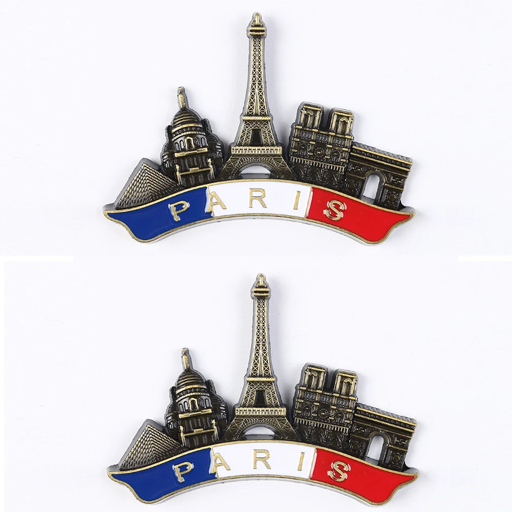 Metal Eiffel Tower Fridge Magnet Paris France Travel Souvenir Gift