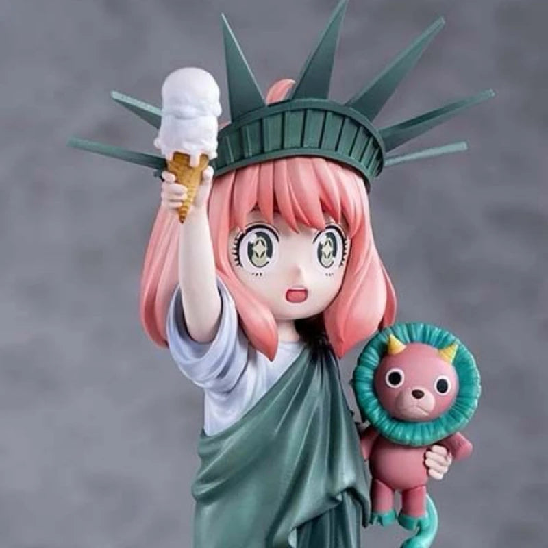 Anime Anya Forger Statue Action Figure - Spy×Family Desktop Collectible Model
