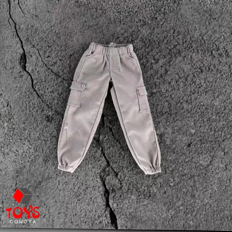 1/12 Scale Male Action Figure Pants Casual Trousers with Pockets for Doll Accessories