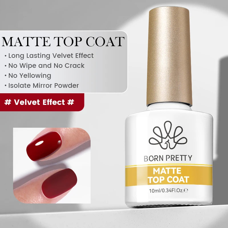 Gel Nail Polish Set 10ml Base & Top Coat Long-Lasting Manicure Kit