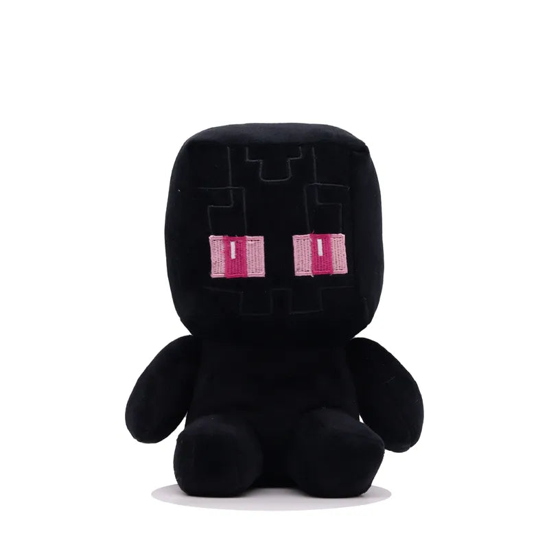 Pixel World Creeper Zombie Plush Toy - Collectible Game Character Doll for Home Decor