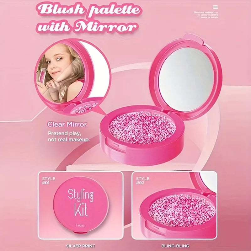 Children's Makeup Toy Set Non-Toxic 10-Piece Pretend Play Makeup Kit