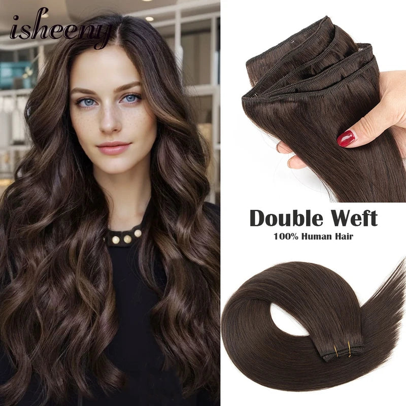 Straight Human Hair Weaves Brazilian Remy Hair Bundles Sew In Extensions Blonde 12-22 Inches
