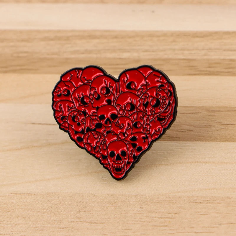 Halloween Skeleton Enamel Pin Brooch - Badges Lapel Pin Jewelry Accessory