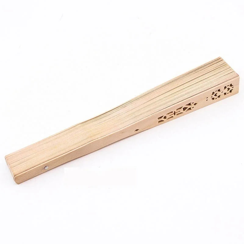 Sandalwood Folding Wooden Hand Fan 20cm - Decorative & Cooling Accessory