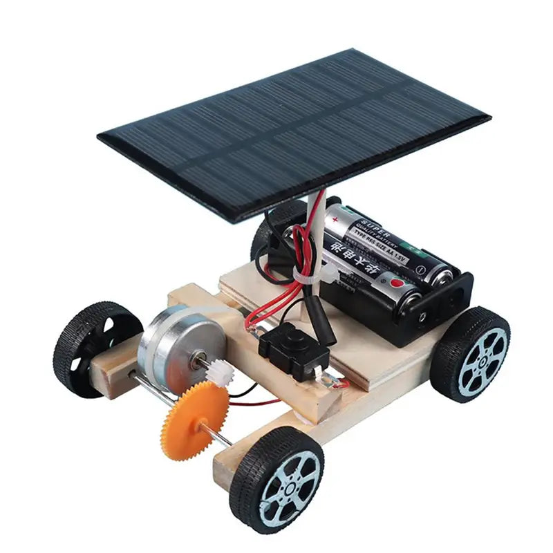 DIY Solar Electric Vehicle Science Kit - Educational Puzzle for Kids 6+