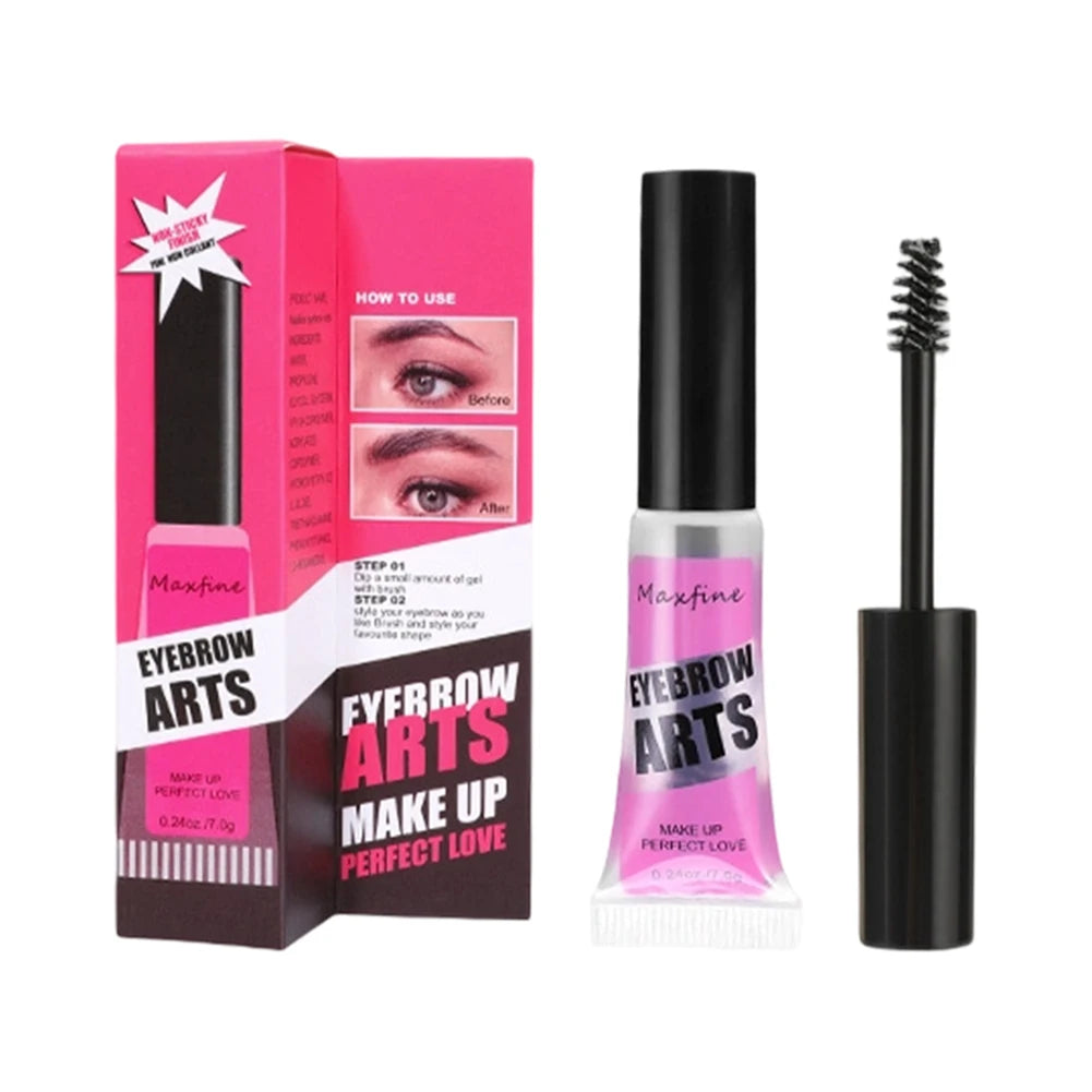 Long-Lasting Waterproof Transparent Eyebrow Gel - Quick-Dry Makeup Fixing