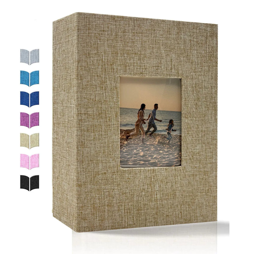 Linen Photo Album 4x6 with 600 Pockets Horizontal & Vertical Storage