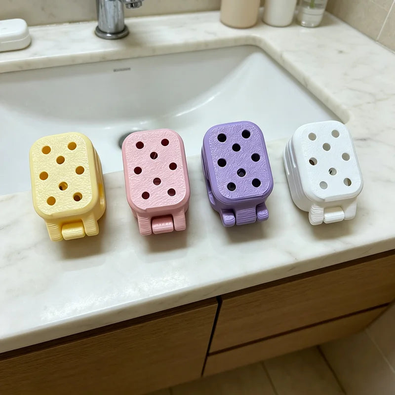 Electric Toothbrush Head Cover Travel Protector - Plastic Case & Clip