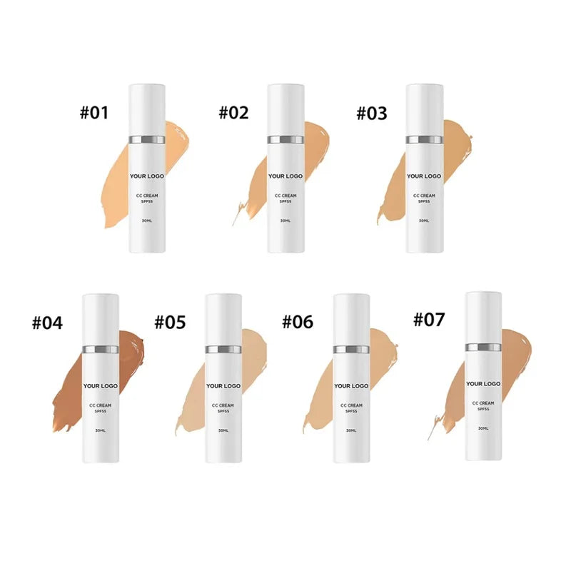 Vegan CC Cream Foundation Concealer Primer Base Custom Logo Makeup Wholesale