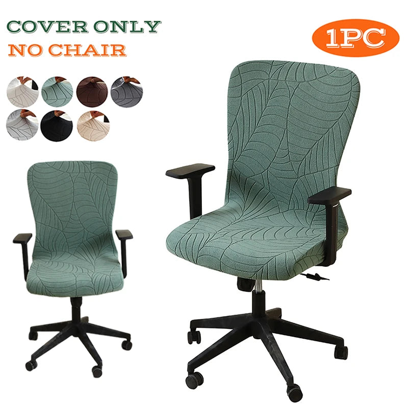 Stretch Office Chair Cover Anti-Dirt Jacquard Armchair Protector for Study Room & Hotel