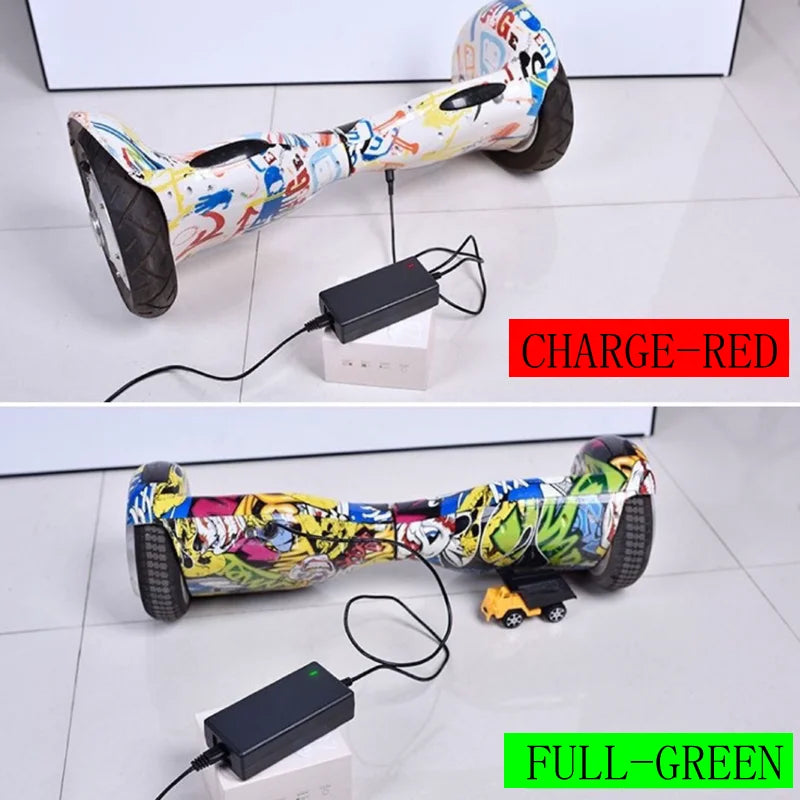 36V 2A Lithium Battery Charger with LED Indicator EU/US Plug for 10S 8-20Ah Battery Packs
