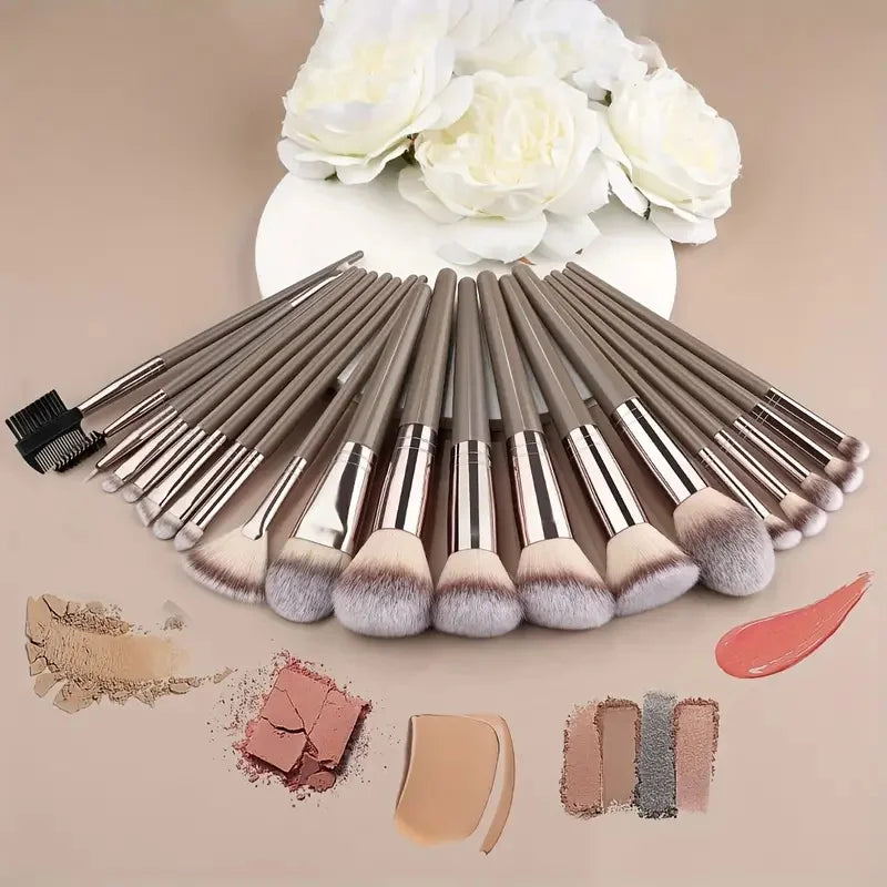 Makeup Brush Set 10-20 Pcs Cosmetic Brushes for Face & Eyeshadow