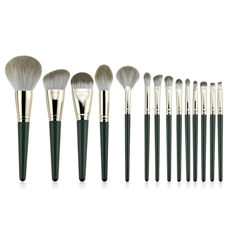 14-Piece Soft Fluffy Makeup Brush Set for Face Eyes & Powder Application