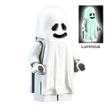 Halloween Ghost Vitruvius Megan Clown Chainsaw Killer Pumpkin Building Blocks Toy Set for Children