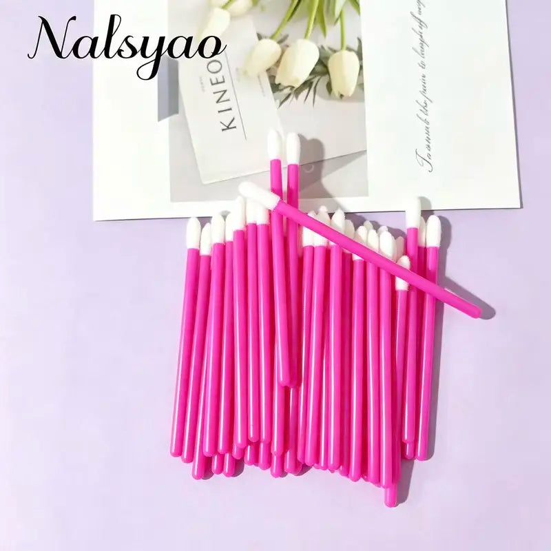 Disposable Lip Wands Applicators Set - Makeup Brush Lip Gloss applicator Tool