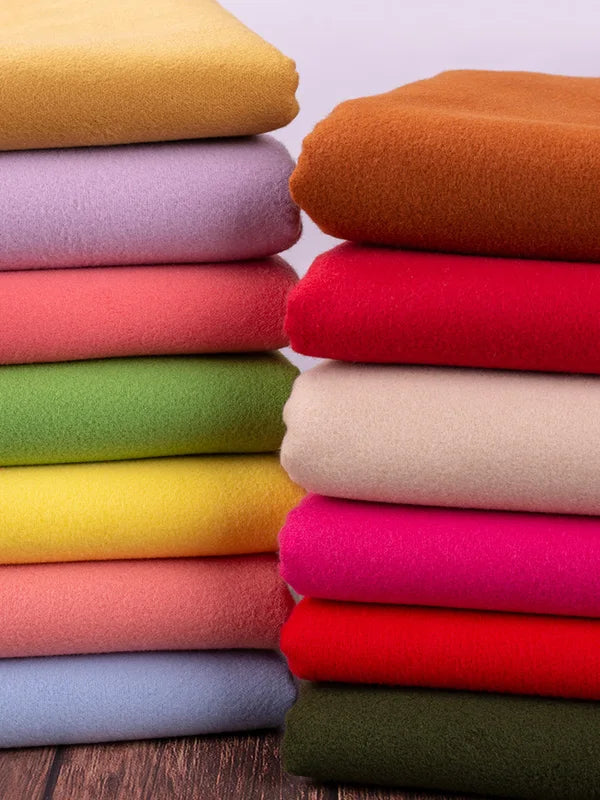 150cm Wide Thickened Double-Sided Woolen Fabric for Autumn Winter Coats DIY Sewing