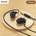 3.5MM & USB Type C Wired In-Ear Earphones with Noise Cancelling, Sleeping Headphones - Compatible with iPhone 15 & Samsung