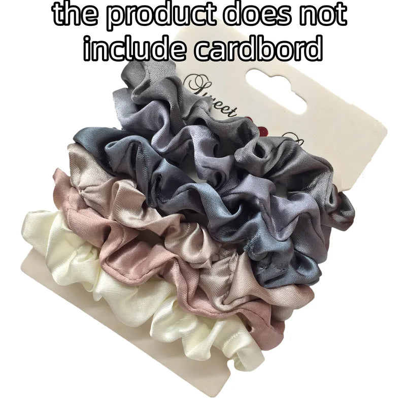 Multi-Color Fashion Hair Ties Set for Women - Small Intestine Scrunchies & Headwear Accessories