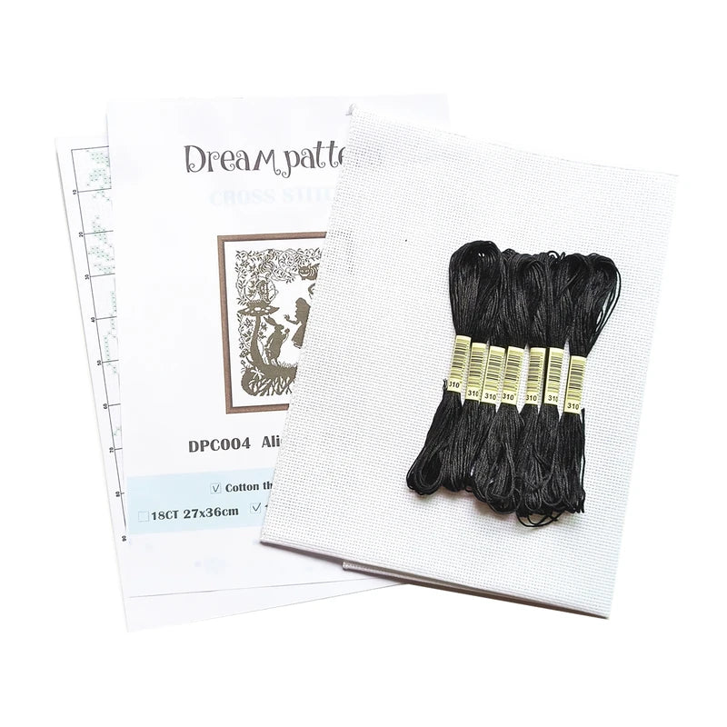 Cross Stitch Kit with Multiple Patterns and Sizes - Embroidery Canvas & Needlework Supplies