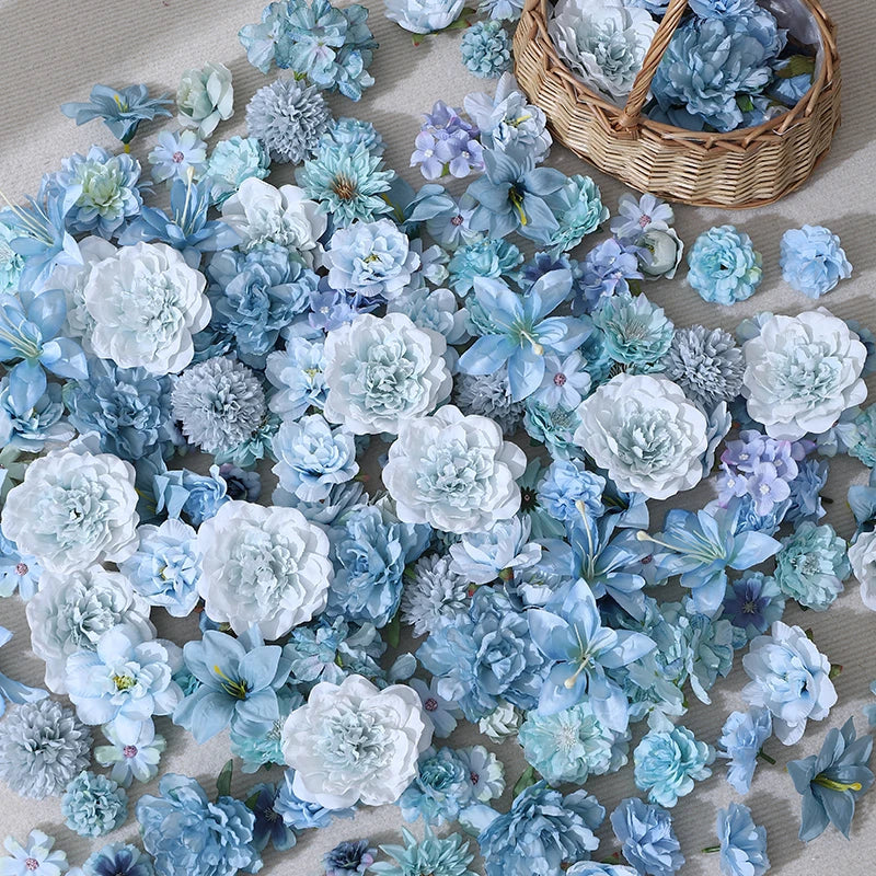 Artificial Rose Flowers 20Pcs - Silk Fake Blooms for Decor, Weddings, DIY