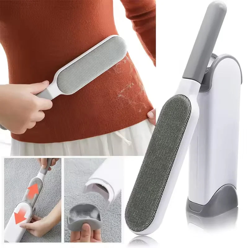Double-Sided Pet Hair Remover Brush for Clothes, Furniture & Carpet Cleaning