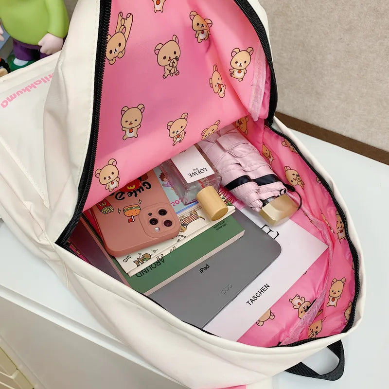 Cute Bear Rilakkuma Large Capacity Anime Cartoon Backpack for Students