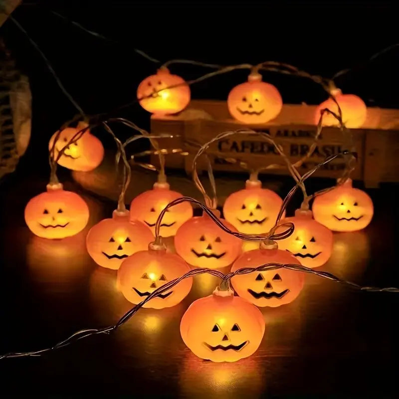 LED Pumpkin String Lights for Halloween Decorations Indoor Outdoor