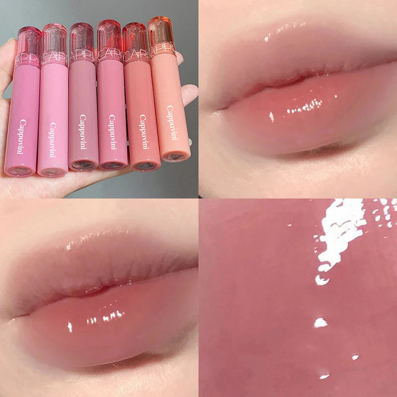 Long-Lasting Waterproof Lip Gloss - High Pigment Jelly Lip Shine