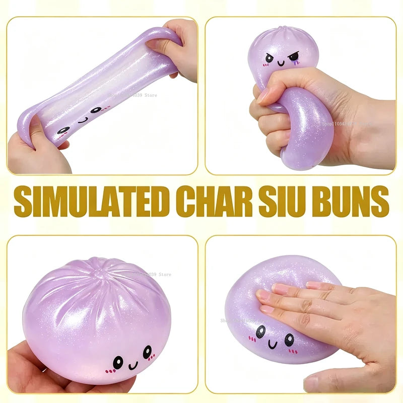Halloween Ghost Dumpling Squeeze Toy Soft Sticky Anxiety Relief Home Decor Gift