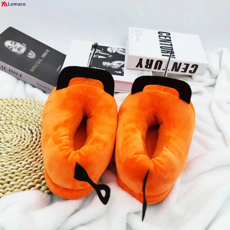 Anime Pochita Slippers Cosplay Kawaii Puppy Halloween Xmas Bedroom Shoes