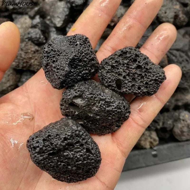 Natural Volcanic Rock Mineral Specimen for Home Decor Aquarium & Botanical Display - Irregular Stones