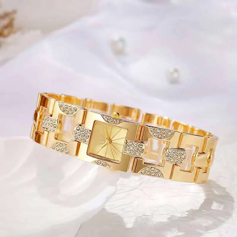 Fashion Square Rhinestone Women Watches Quartz Watch for Girls - Multiple Colors