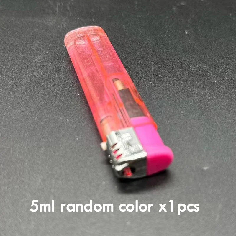 Fake Lighter Spray Bottle with Plastic Case for Emergency Defense, Empty Pepper Water Spray, Multiple Colors