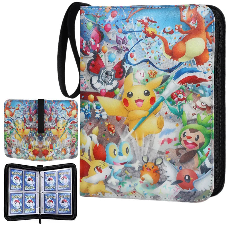 Cartoon Album 400pcs Card Book Protector for Game Cards Collection Folder