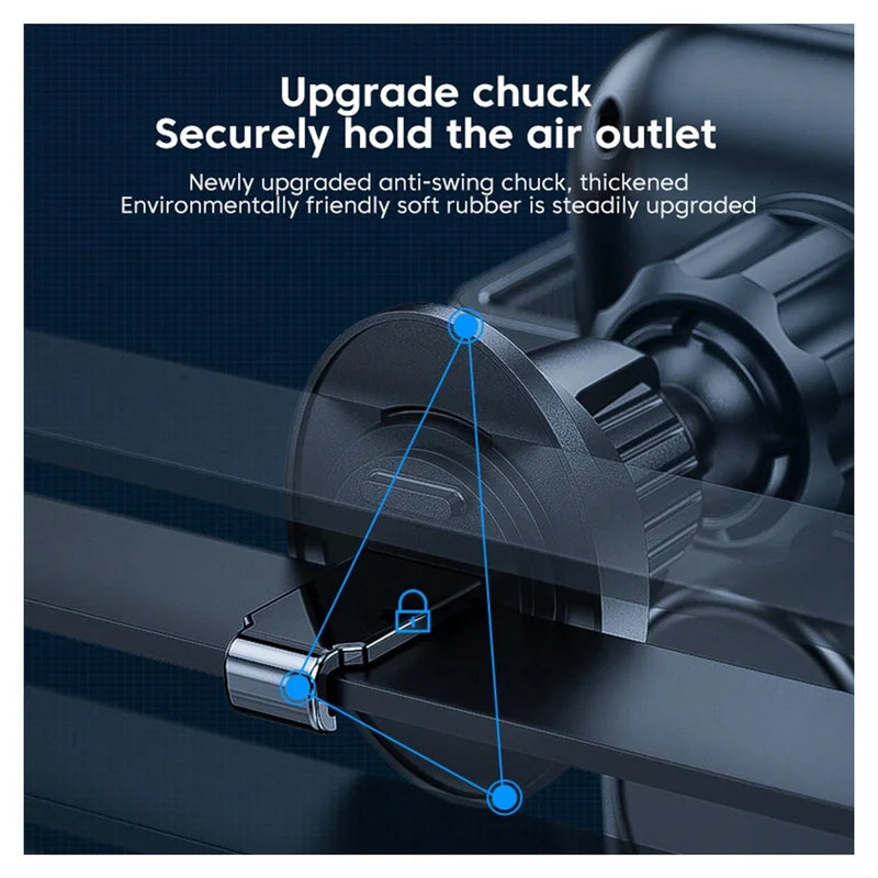 Wireless Car Phone Charger Mount with Magnetic Holder and Fast Charging 30W