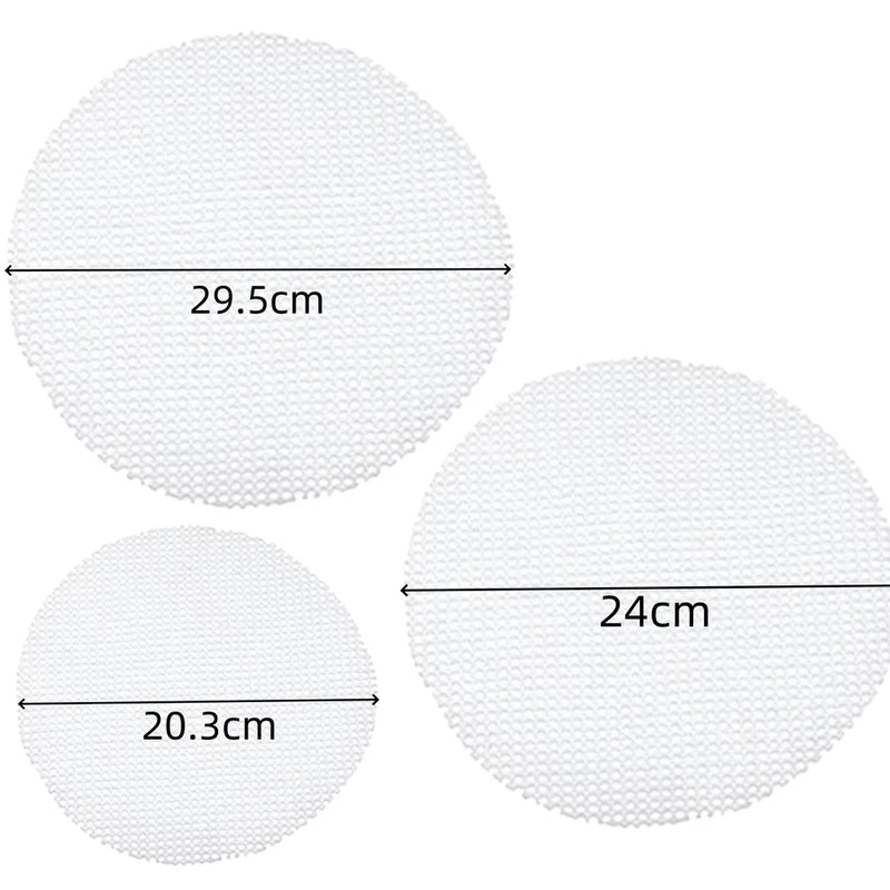 Silicone Steamer Liners 5-Pack Reusable Non-Stick Steam Mats for Cooking