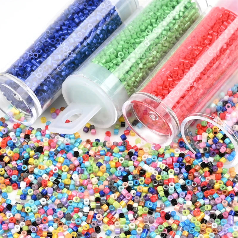 Mini Glass Beads for Jewelry Making 2000Pcs DIY Necklace & Bracelet Accessories