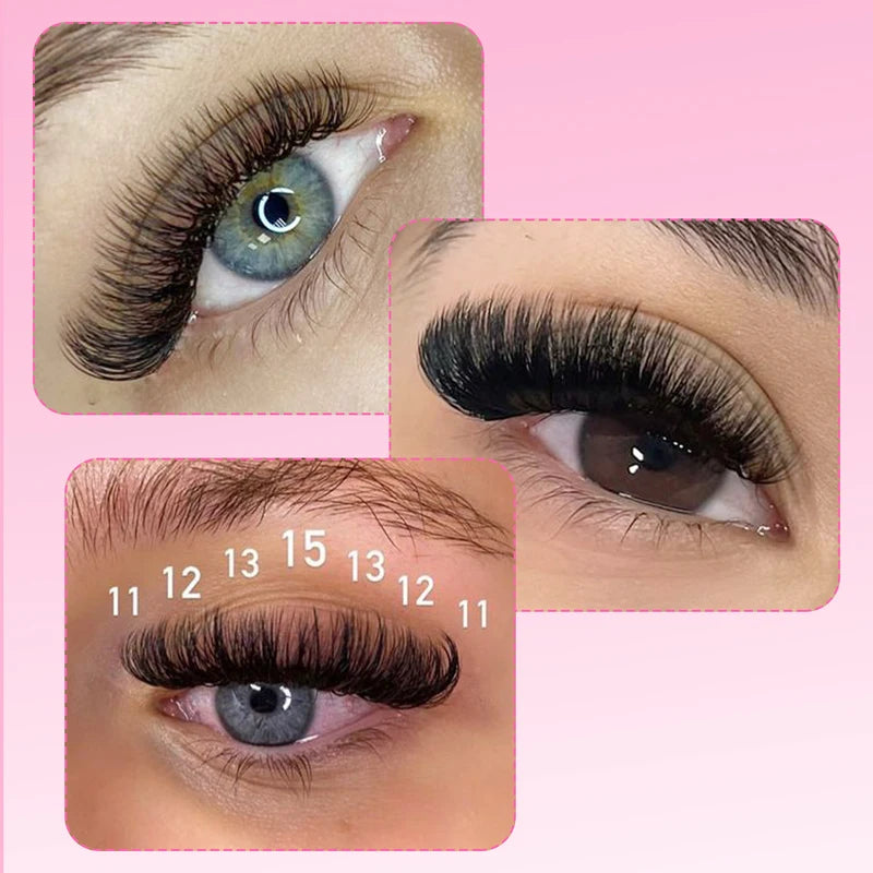 Premade Wispy Volume Eyelash Fans - High-Quality Hand Made Fluffy Lash Extensions