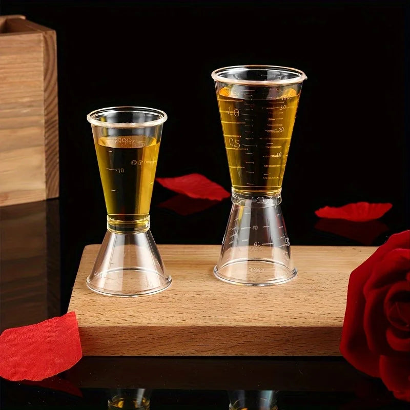 2-Pack Double-Headed Measuring Cups for Bar and Kitchen Use - Accurate & Easy to Use